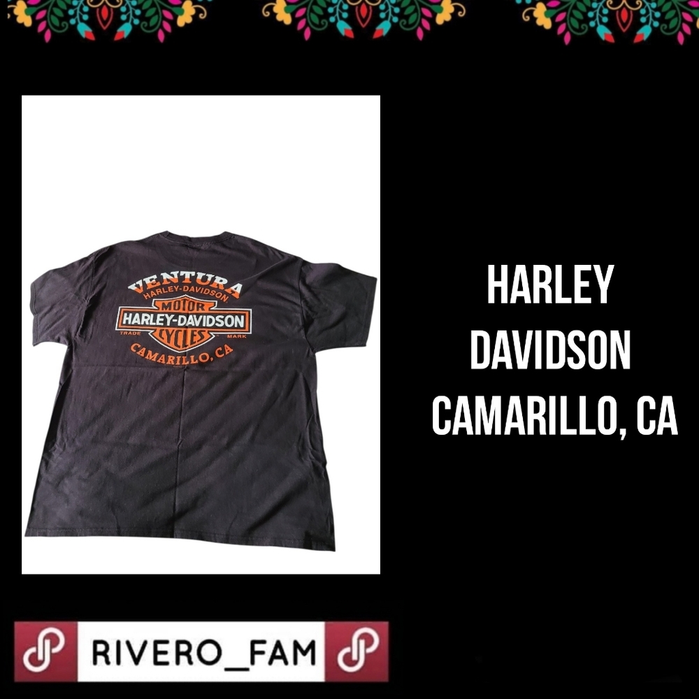 HARLEY DAVIDSON | BLACK T-SHIRT | CAMARILLO, CA | SIZE XL